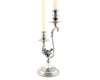 Two Taper Pewter Song Bird Candelabra