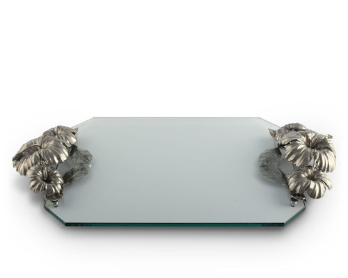 Hibiscus Flower Glass Tray