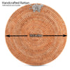 Orchid Placemat Hand Woven Wicker Rattan Round - Set of 4