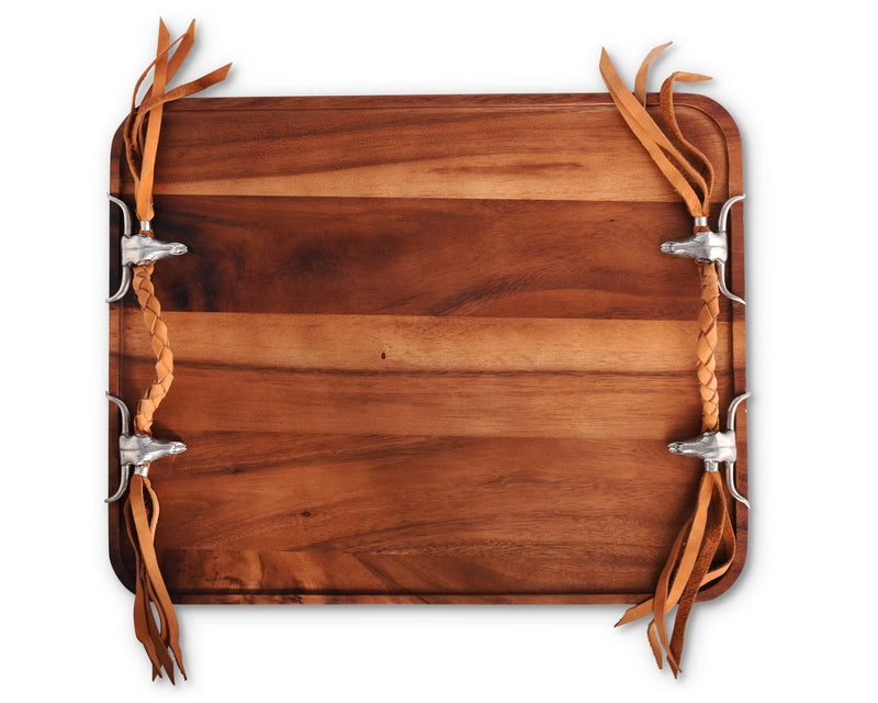 Long Horn Skull Breakfast Tray