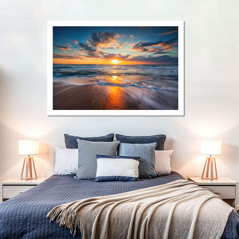 Summer Ocean Sunrise Wall Art