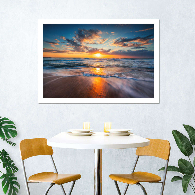 Summer Ocean Sunrise Wall Art