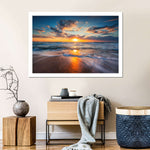 Summer Ocean Sunrise Wall Art