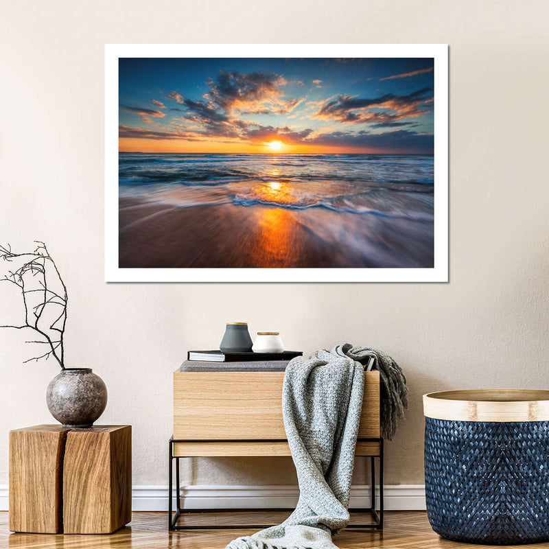 Summer Ocean Sunrise Wall Art