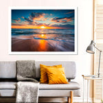 Summer Ocean Sunrise Wall Art