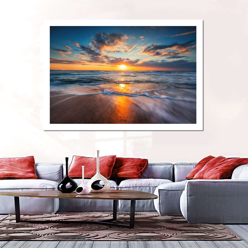 Summer Ocean Sunrise Wall Art