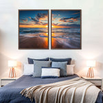 Summer Ocean Sunrise Wall Art