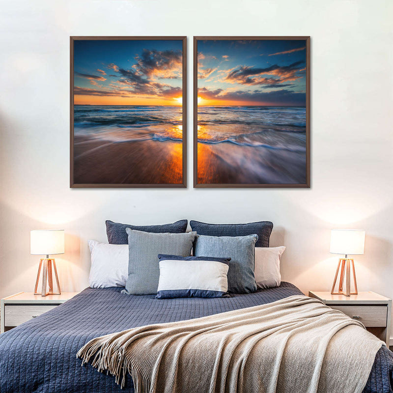 Summer Ocean Sunrise Wall Art