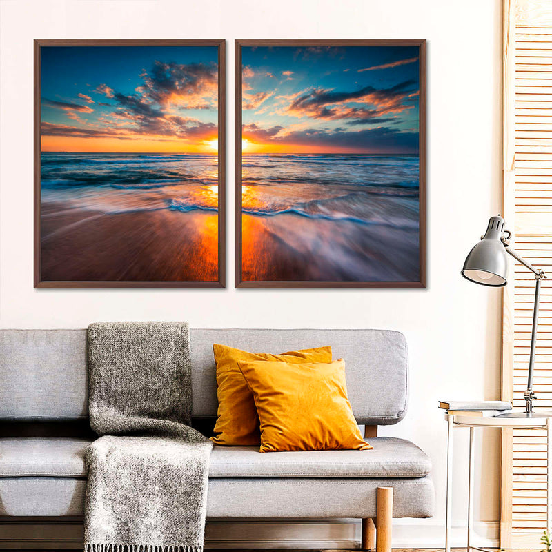 Summer Ocean Sunrise Wall Art