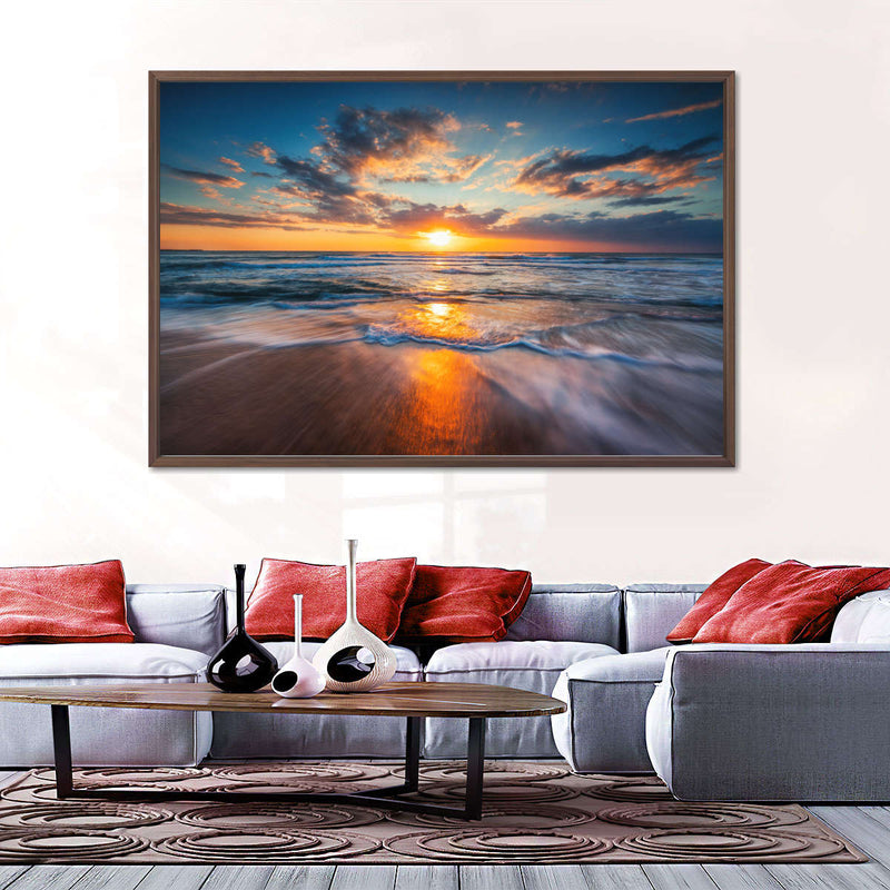 Summer Ocean Sunrise Wall Art