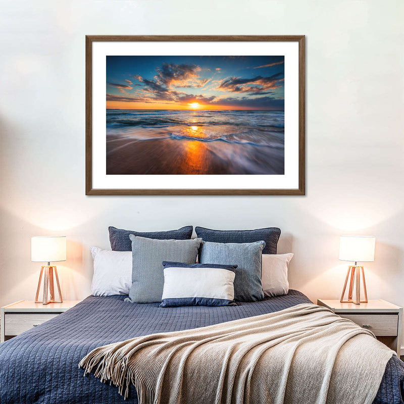 Summer Ocean Sunrise Wall Art