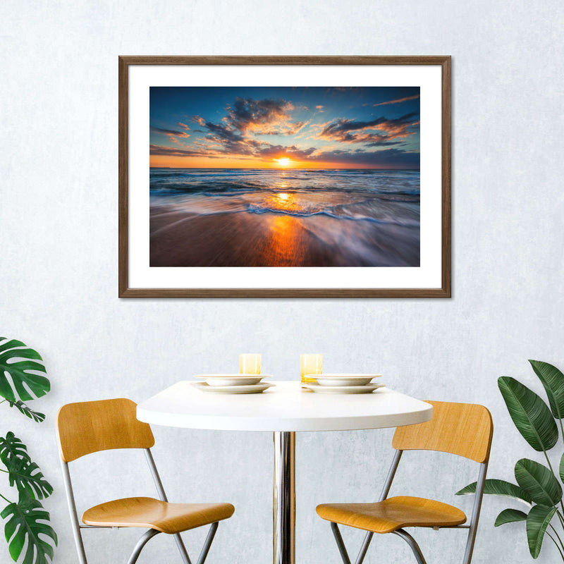 Summer Ocean Sunrise Wall Art