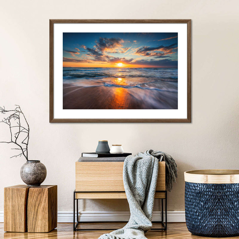 Summer Ocean Sunrise Wall Art