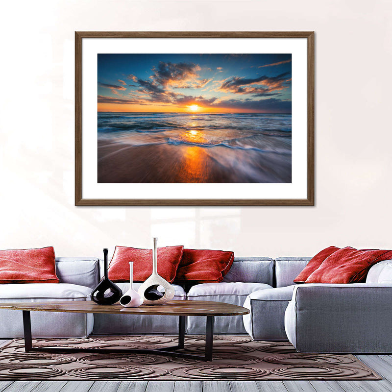 Summer Ocean Sunrise Wall Art