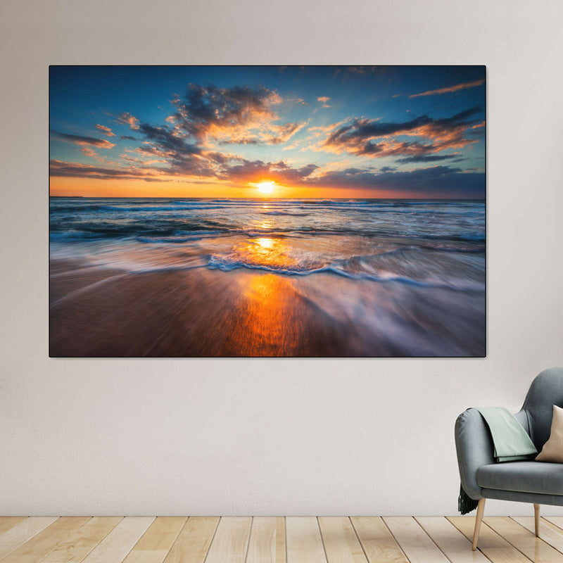 Summer Ocean Sunrise Wall Art