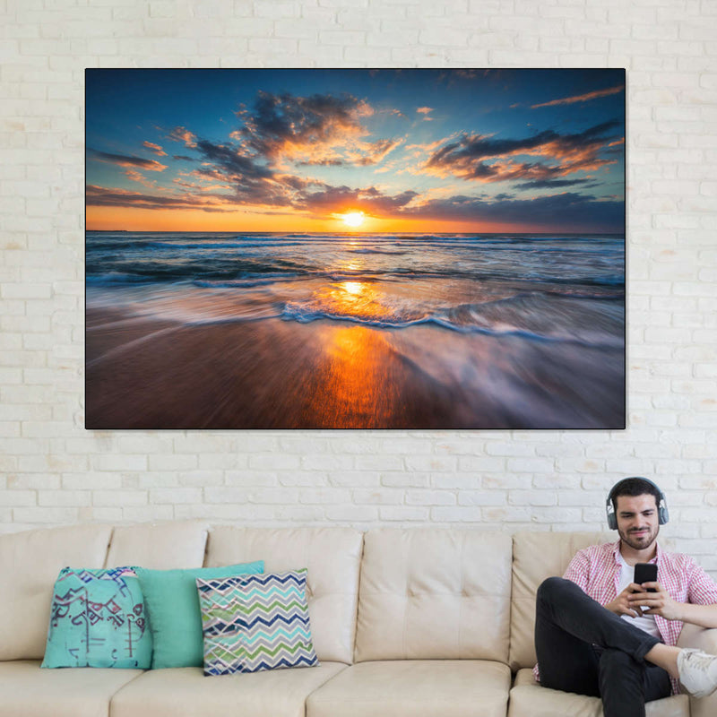 Summer Ocean Sunrise Wall Art