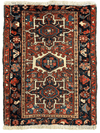 Vintage Persian Karaja Heriz Runner 24”x33”