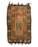 Vintage Persian Tribal Qashqai Kilim Rug 3’ x 5’