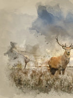 Vintage Stag Wall Art