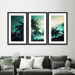 Retro Style Palm Trees Wall Art