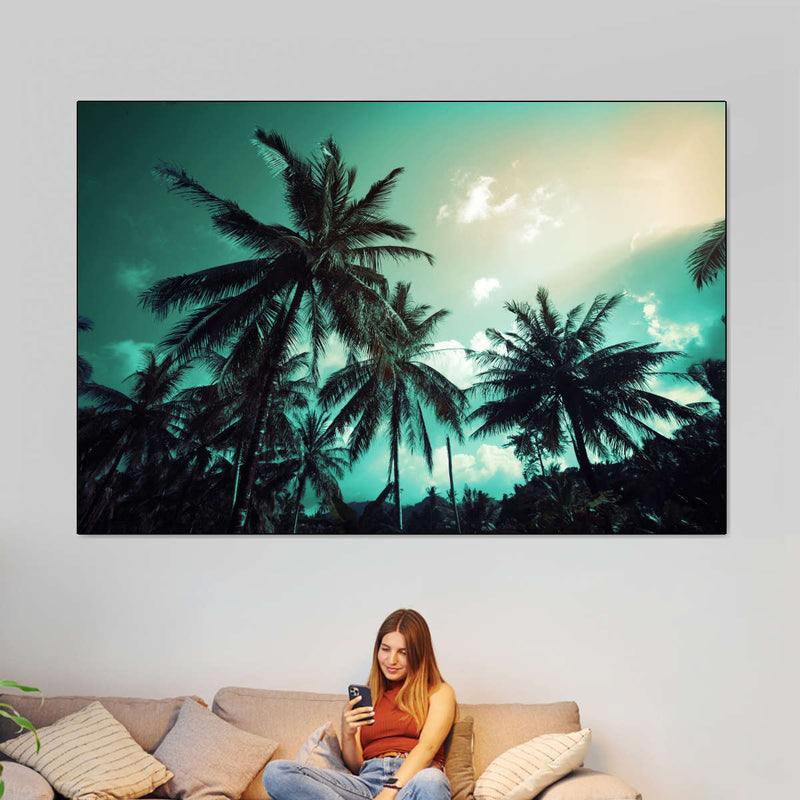 Retro Style Palm Trees Wall Art