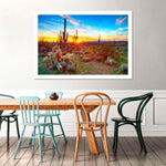Sonoran Desert Sunset Landscape Wall Art