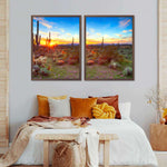 Sonoran Desert Sunset Landscape Wall Art