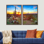 Sonoran Desert Sunset Landscape Wall Art