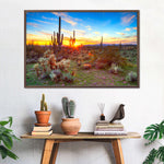 Sonoran Desert Sunset Landscape Wall Art
