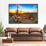 Sonoran Desert Sunset Landscape Wall Art