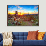 Sonoran Desert Sunset Landscape Wall Art