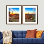 Sonoran Desert Sunset Landscape Wall Art