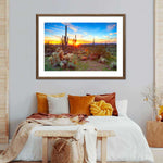 Sonoran Desert Sunset Landscape Wall Art