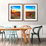 Sonoran Desert Sunset Landscape Wall Art