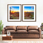 Sonoran Desert Sunset Landscape Wall Art
