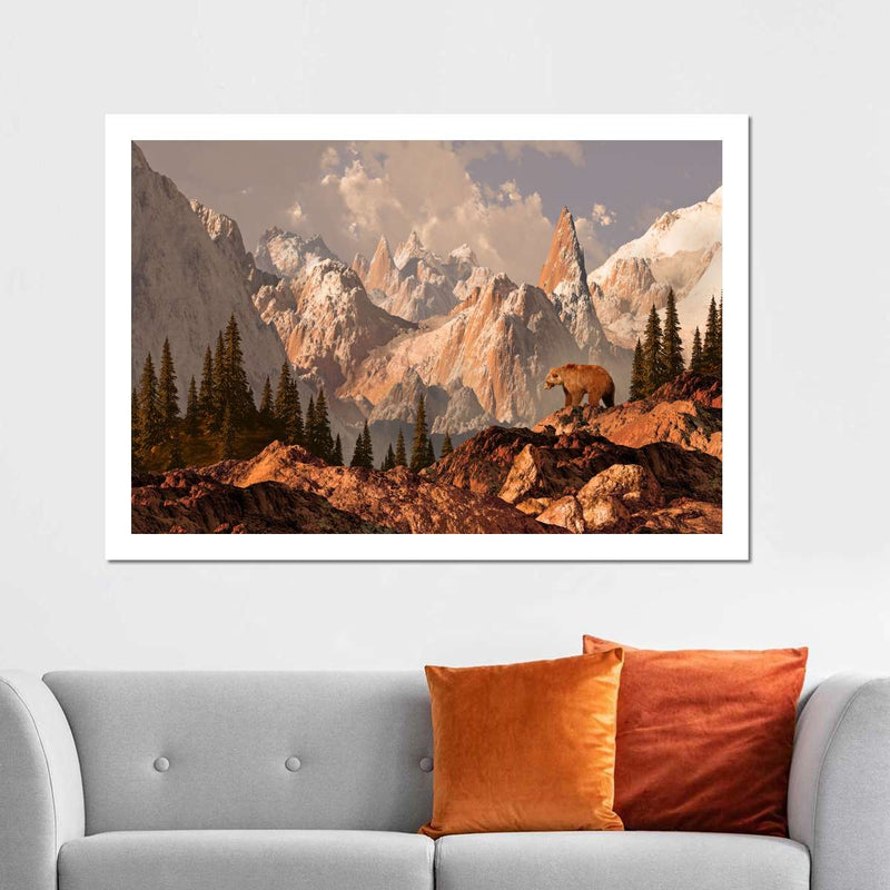 Rocky Mountain Bear Wall Art