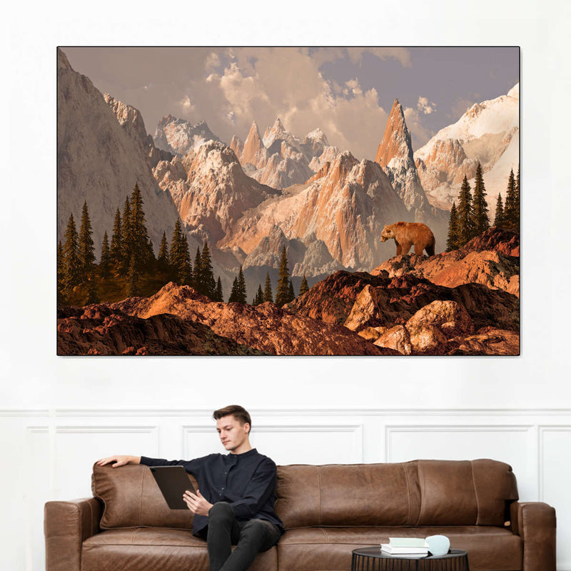 Rocky Mountain Bear Wall Art