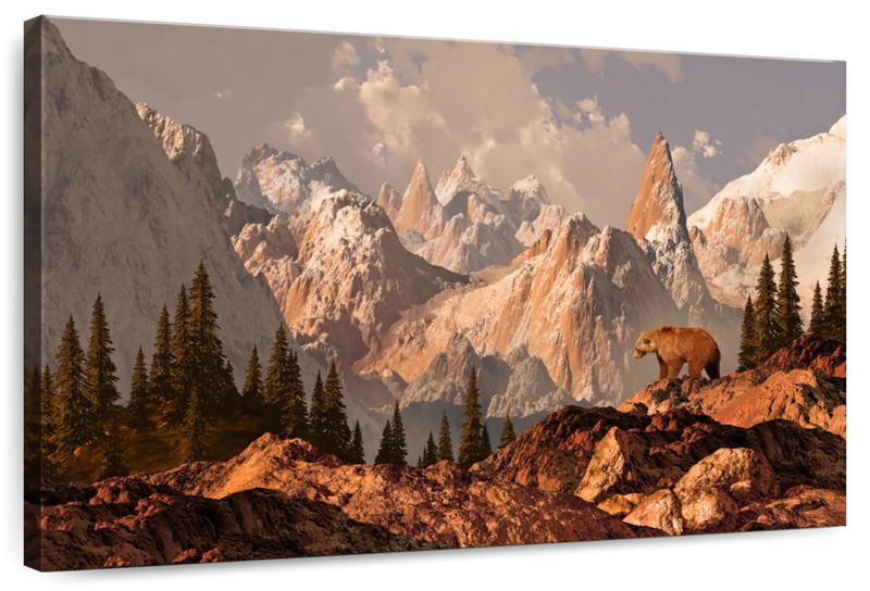 Rocky Mountain Bear Wall Art