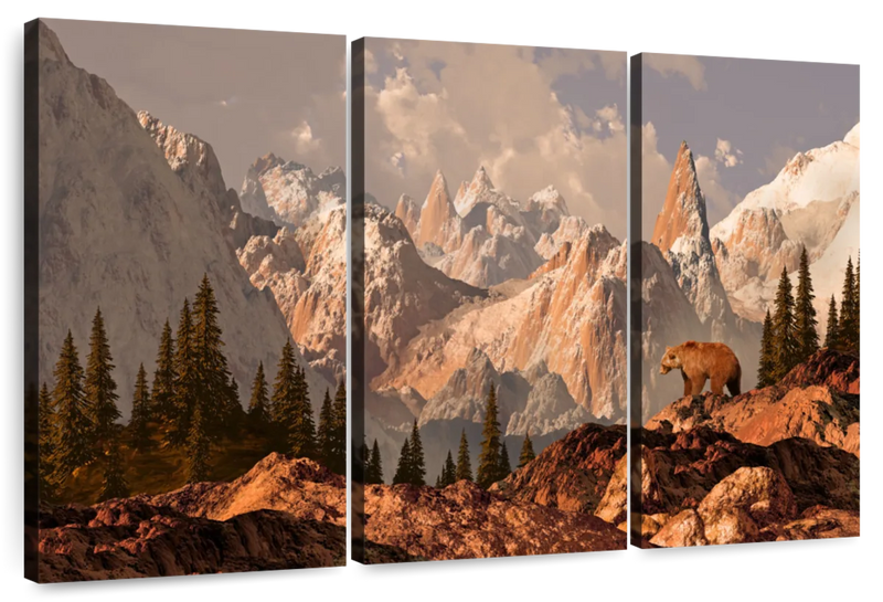 Rocky Mountain Bear Wall Art
