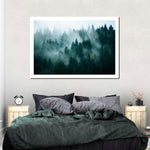 Misty Fir Forest Wall Art