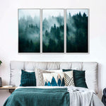 Misty Fir Forest Wall Art