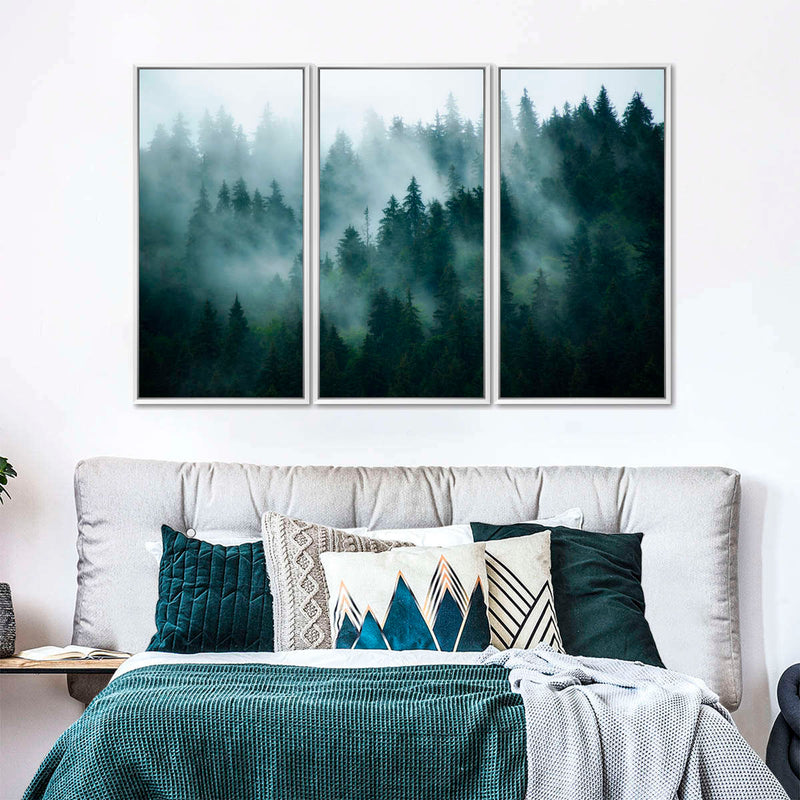 Misty Fir Forest Wall Art