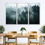 Misty Fir Forest Wall Art