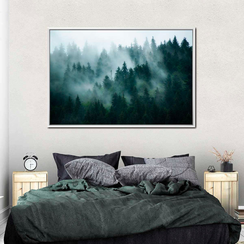Misty Fir Forest Wall Art