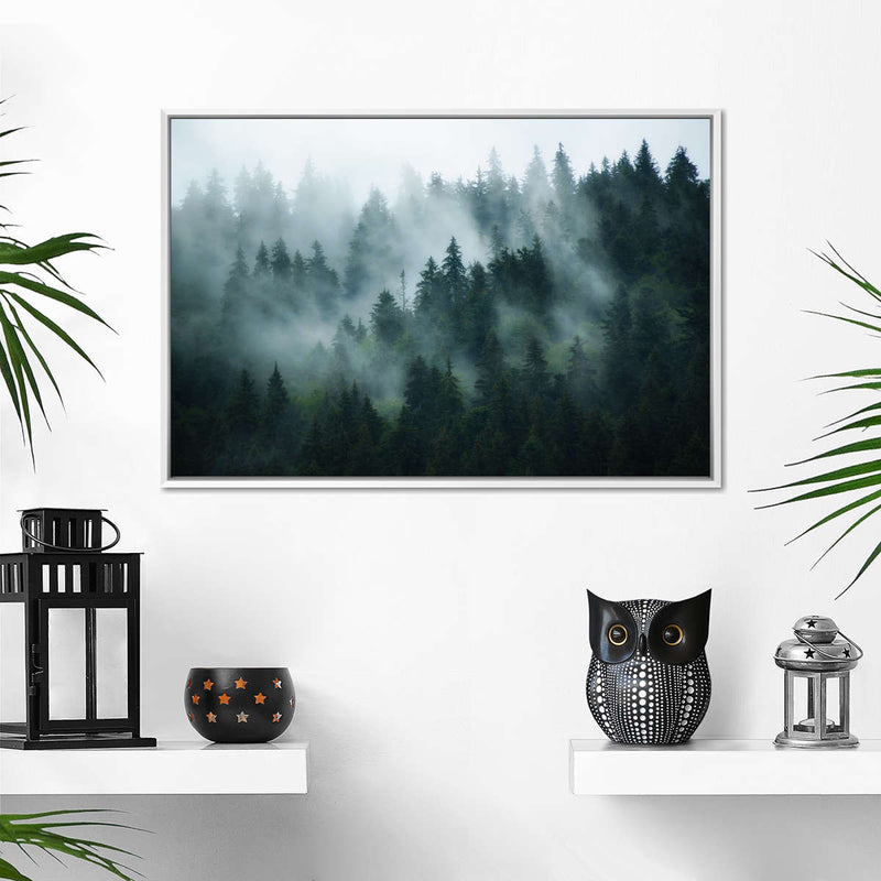 Misty Fir Forest Wall Art