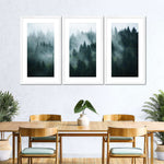 Misty Fir Forest Wall Art