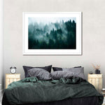 Misty Fir Forest Wall Art