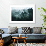 Misty Fir Forest Wall Art