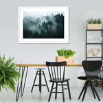 Misty Fir Forest Wall Art