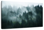 Misty Fir Forest Wall Art